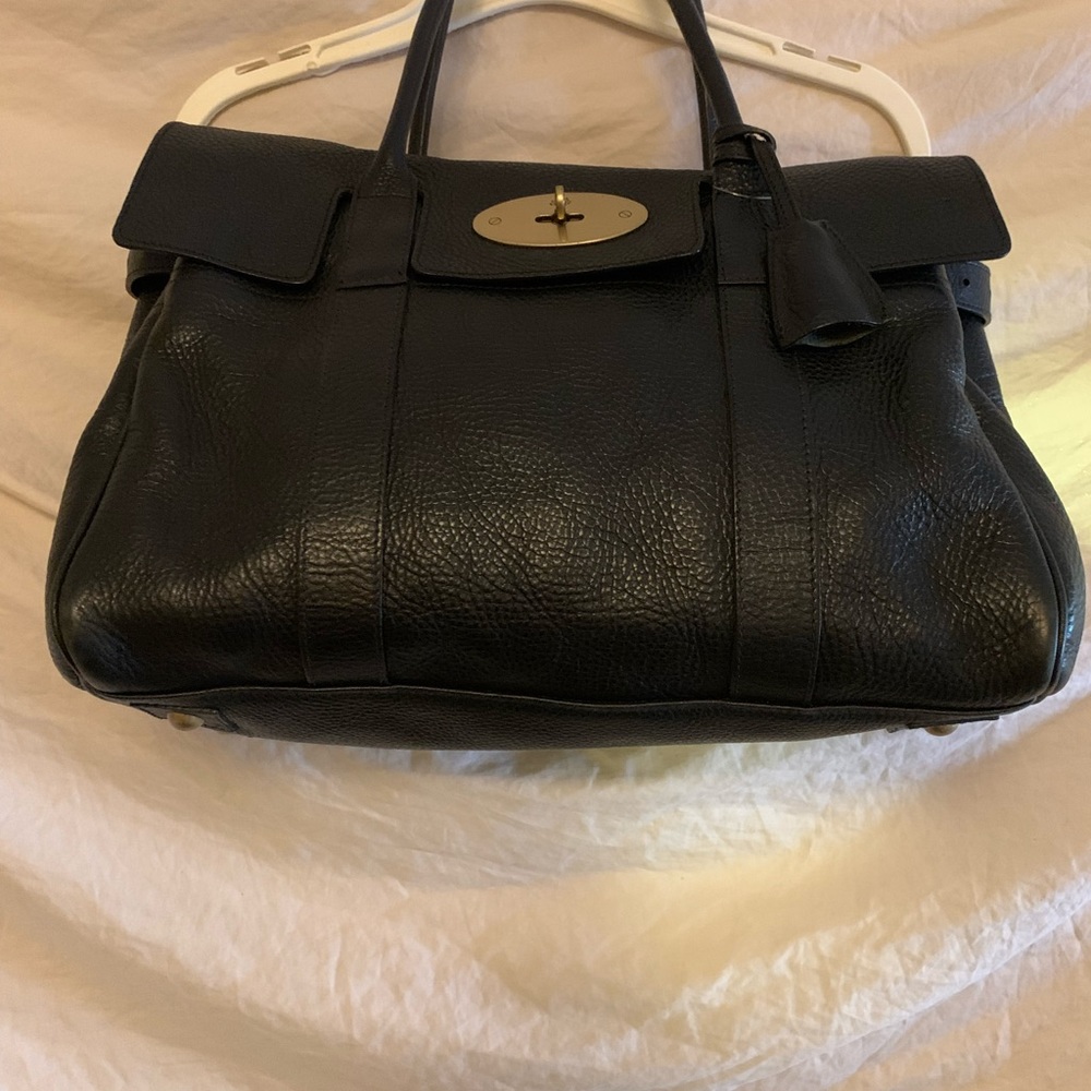 ✨💥⚡️ Mulberry Black Pebbled Leather Bayswater Satchel - Picture 12 of 16